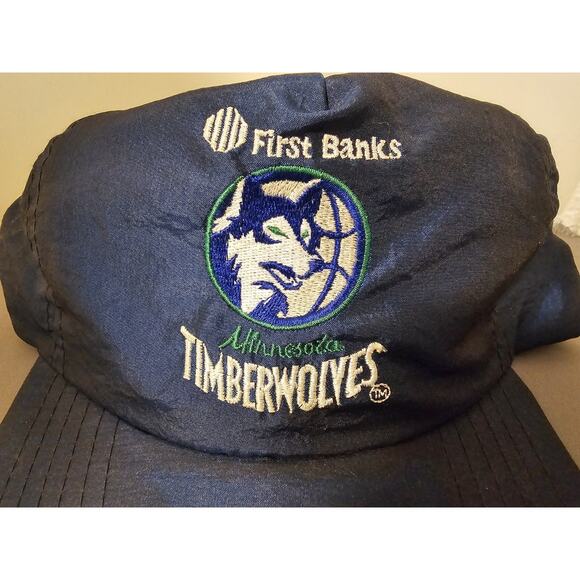 Minnesota Timberwolves Snapback Hat/Cap - SGA by First Banks - Blue w/Shep Nylon - Picture 2 of 8